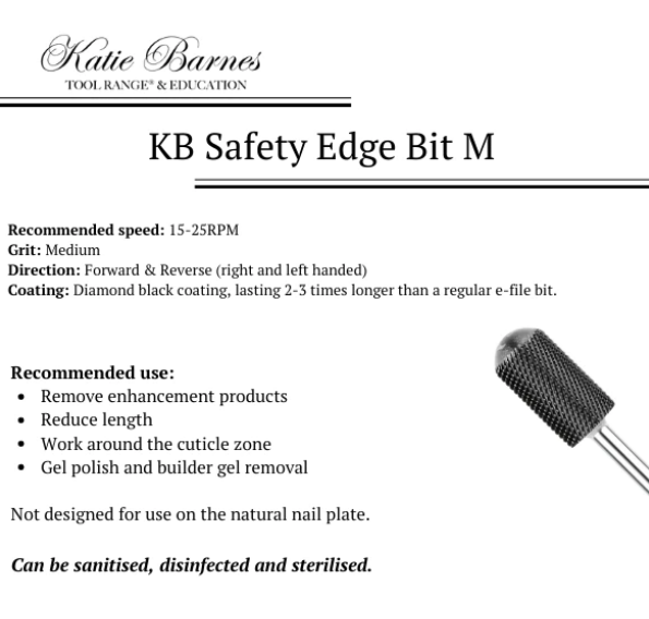 KB SAFETY EDGE E-FILE BIT MEDIUM GRIT