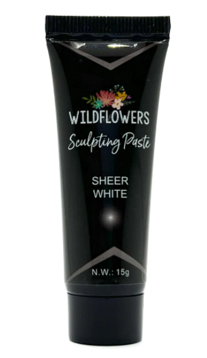 Wildflowers sculpting paste sheer white